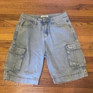 Mia Madison distressed denim womens cargo shorts Size 9